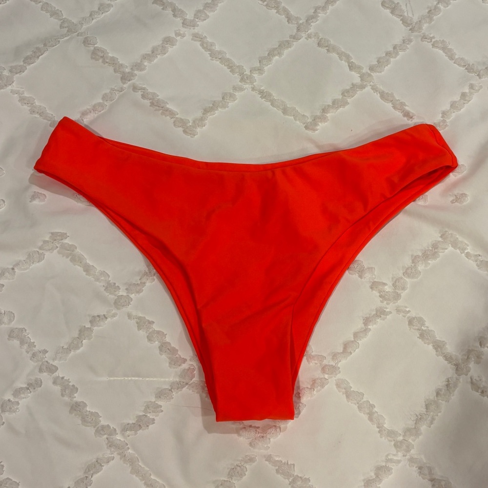 NWT SHEIN/Romwe Neon Orange Swim Bikini Bottoms